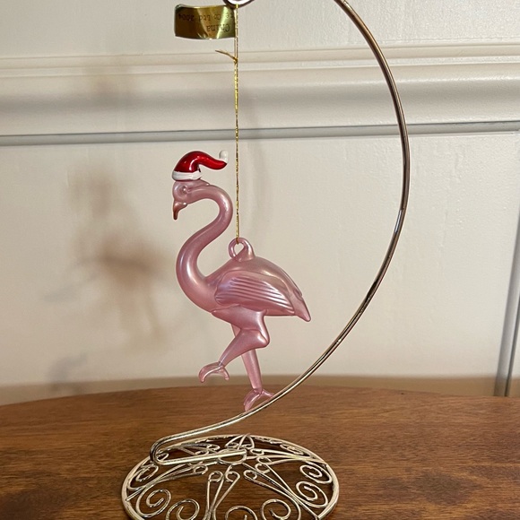 Hand Blown Flamingo Christmas Ornaments Lot of Five - Picture 2 of 3